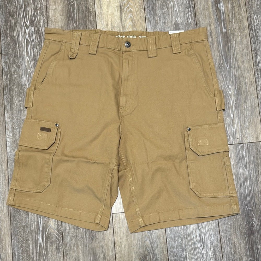 Men's Tan Smiths Workwear Cargo Shorts